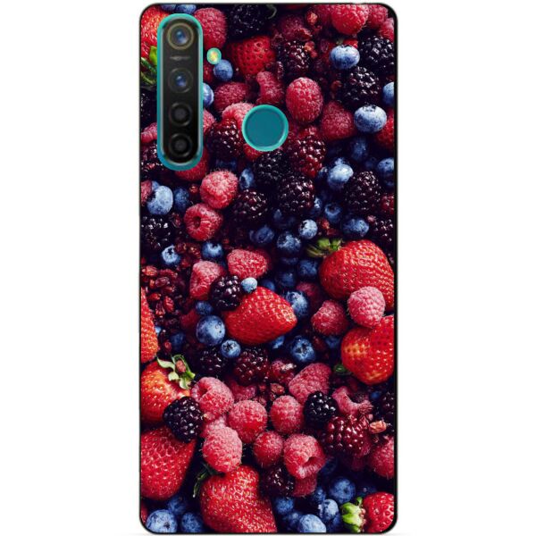 

Силиконовый чехол бампер Candy для Realme 5 Pro с рисунком Ягоды