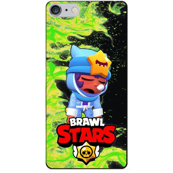 

Силиконовый бампер чехол Candy для Iphone 6 Plus с Героем Brawl Stars Сонный Сэнди