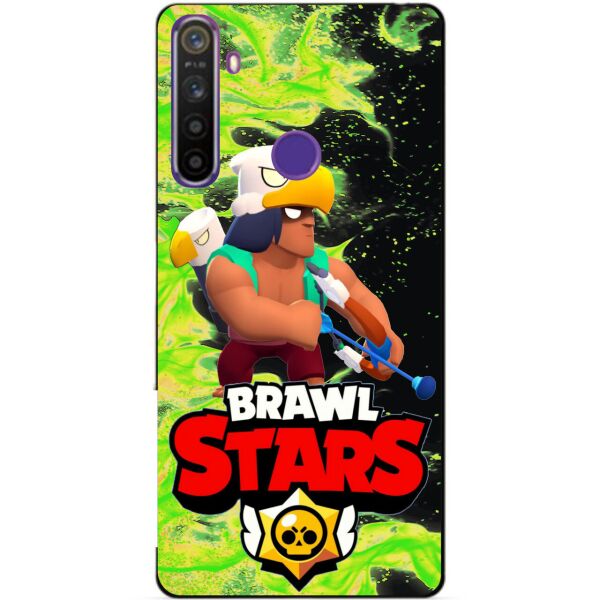 

Силиконовый чехол бампер Candy для Realme 5 с Героем Brawl Stars Бо