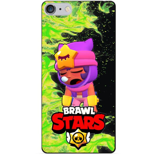 

Силиконовый бампер чехол Candy для Iphone 6 Plus с Героем Brawl Stars Сэнди
