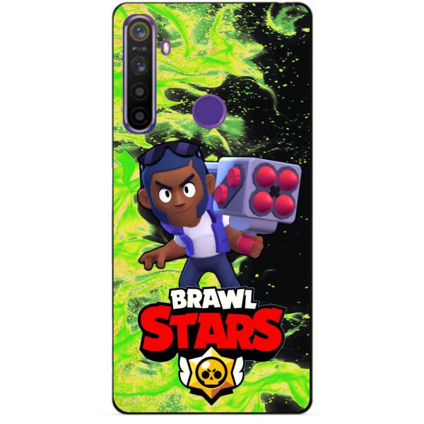 

Силиконовый чехол бампер Candy для Realme 5 с Героем Brawl Stars Брок
