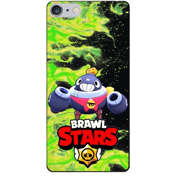

Силиконовый бампер чехол Candy для Iphone 6 Plus с Героем Brawl Stars Тик