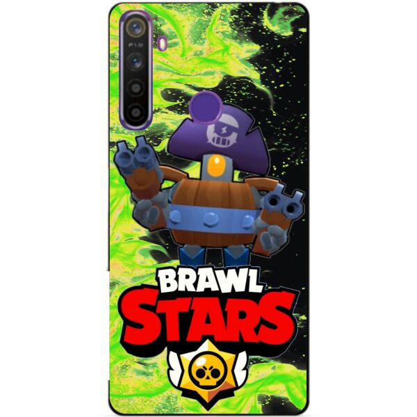 

Силиконовый чехол бампер Candy для Realme 5 с Героем Brawl Stars Деррил
