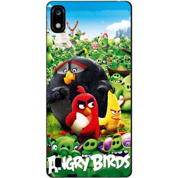 

Силиконовый бампер чехол Candy для ZTE Blade A7 с рисунком Angry Birds Свиньи