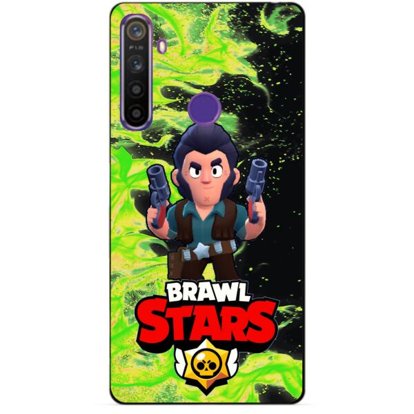 

Силиконовый чехол бампер Candy для Realme 5 с Героем Brawl Stars Кольт