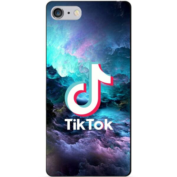 

Силиконовый бампер чехол Candy для Iphone 6 Plus с рисунком Tik Tok