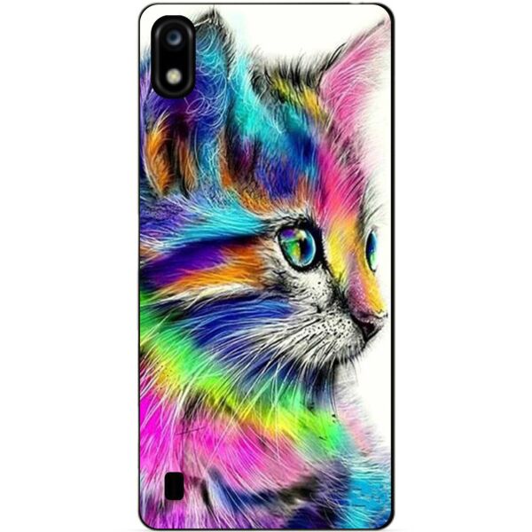 

Силиконовый бампер чехол Candy для ZTE Blade A7 с рисунком Акварельный котик