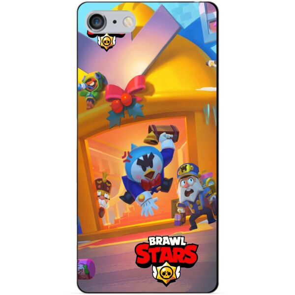 

Силиконовый бампер чехол Candy для Iphone 6 Plus с рисунком Бравл Старс Веселые каникулы Мистер П.