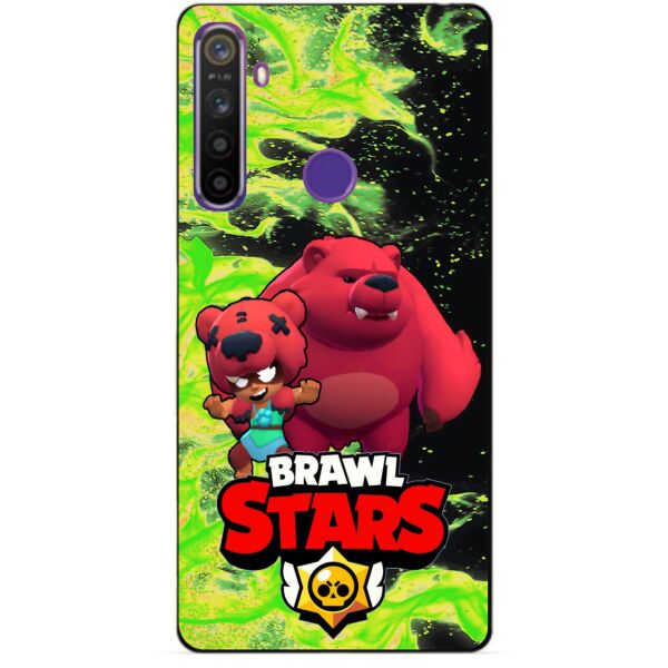 

Силиконовый чехол бампер Candy для Realme 5 с Героем Brawl Stars Нита Мишка