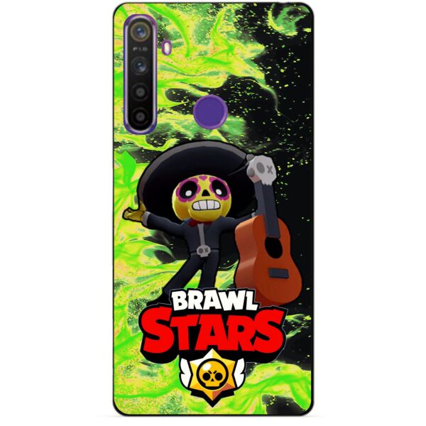 

Силиконовый чехол бампер Candy для Realme 5 с Героем Brawl Stars Поко