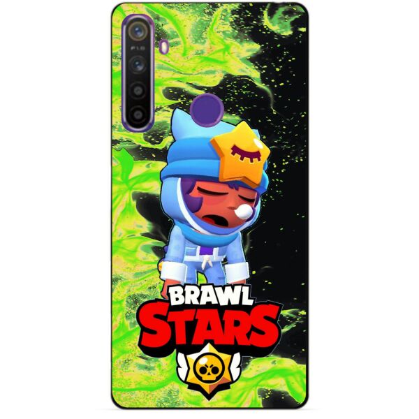 

Силиконовый чехол бампер Candy для Realme 5 с Героем Brawl Stars Сонный Сэнди