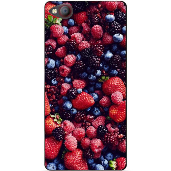 

Чехол силиконовый Candy для ZTE Nubia M2 Lite с рисунком Ягоды