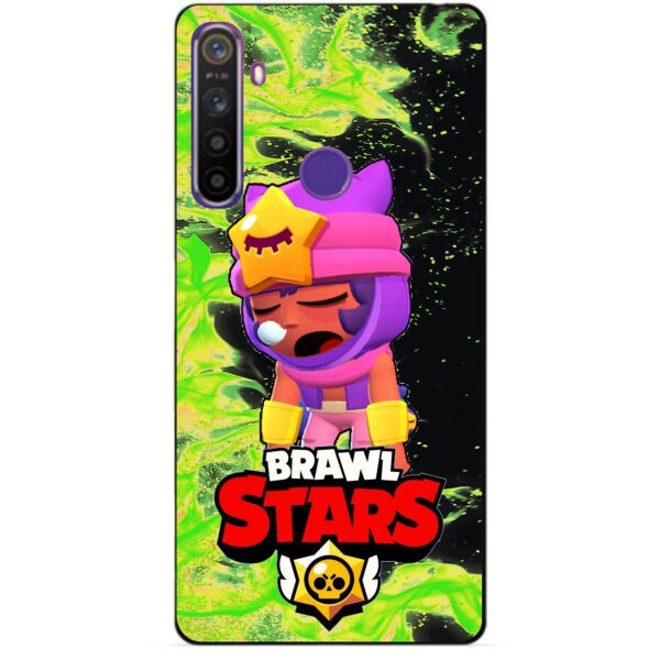

Силиконовый чехол бампер Candy для Realme 5 с Героем Brawl Stars Сэнди