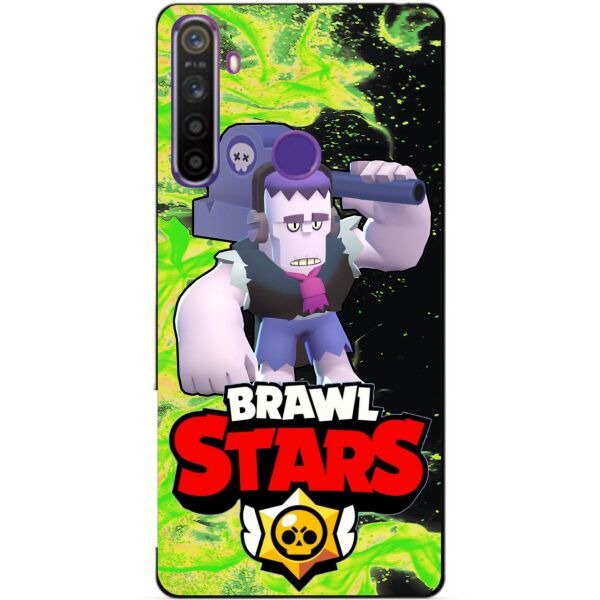 

Силиконовый чехол бампер Candy для Realme 5 с Героем Brawl Stars Фрэнк