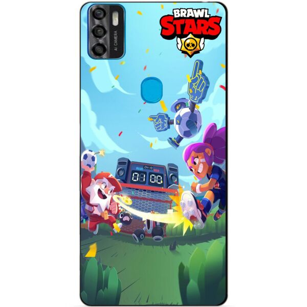 

Силиконовый бампер чехол Candy для ZTE Blade A7s Бравл Старс Броулбол
