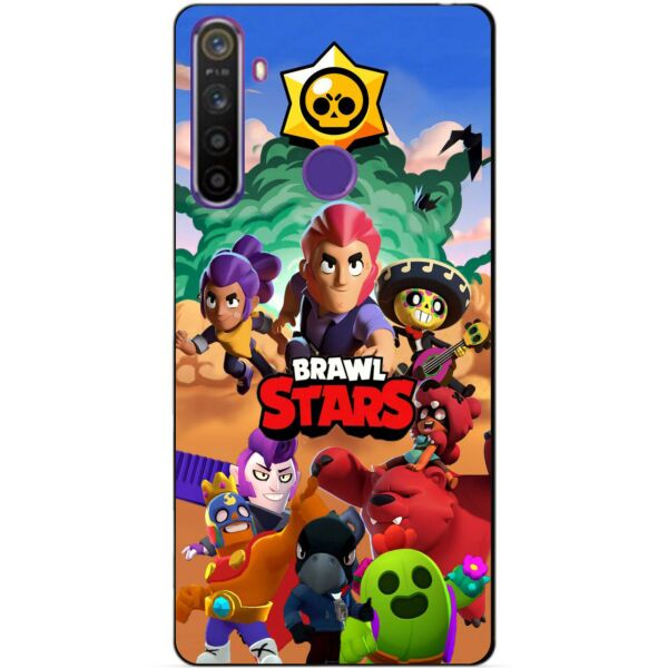 

Силиконовый чехол бампер Candy для Realme 5 с рисунком Brawl Stars