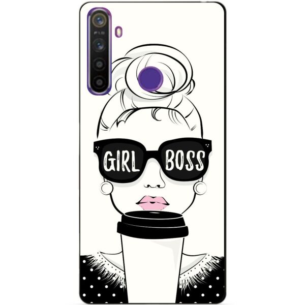 

Силиконовый чехол бампер Candy для Realme 5 с рисунком Girl Boss