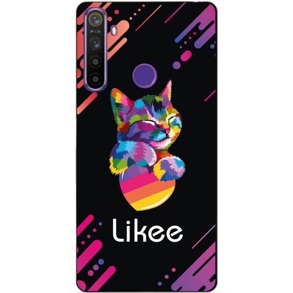 

Силиконовый чехол бампер Candy для Realme 5 с рисунком Likee