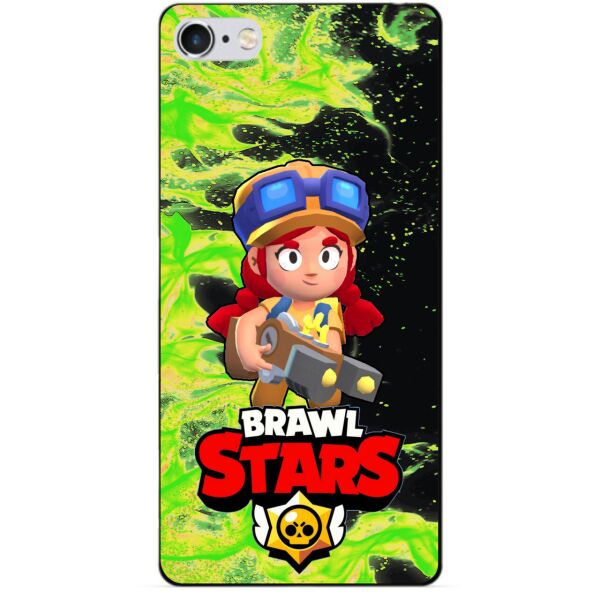 

Силиконовый бампер чехол Candy для Iphone 6 с Героем Brawl Stars Джесси