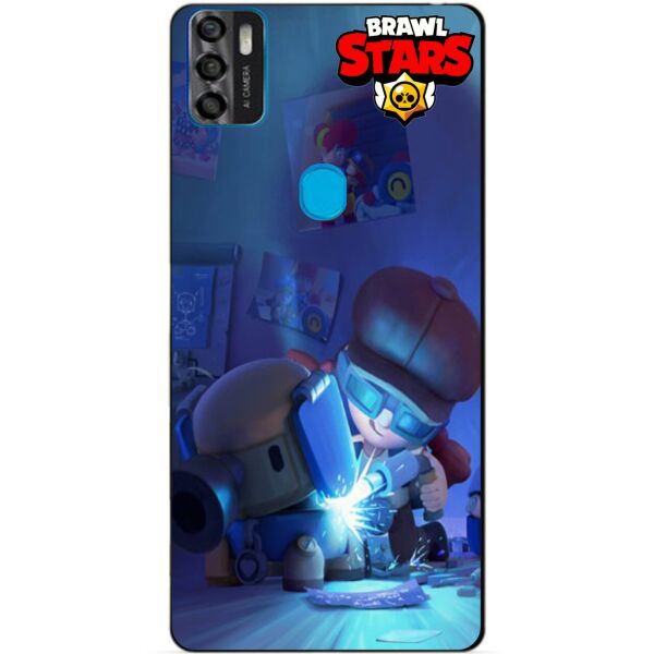 

Силиконовый бампер чехол Candy для ZTE Blade A7s Бравл Старс Роборубка Джесси