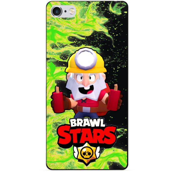 

Силиконовый бампер чехол Candy для Iphone 6 с Героем Brawl Stars Динамайк