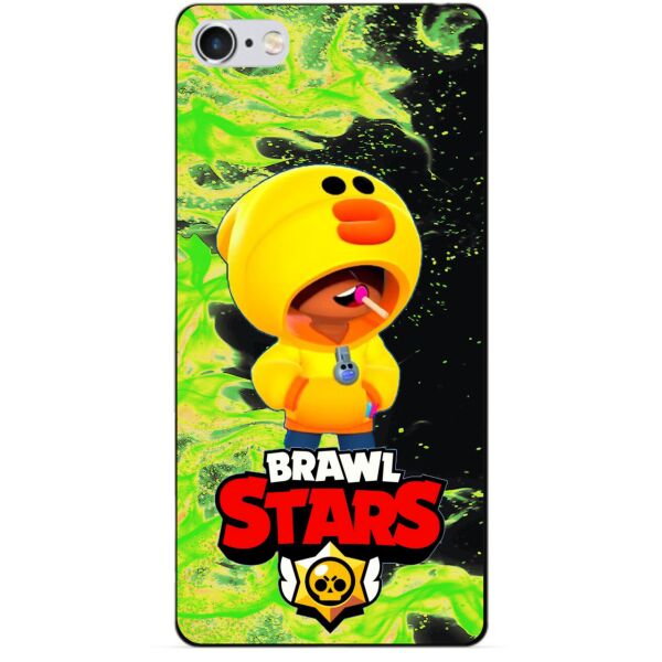 

Силиконовый бампер чехол Candy для Iphone 6 с Героем Brawl Stars Леон утка