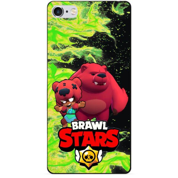 

Силиконовый бампер чехол Candy для Iphone 6 с Героем Brawl Stars Нита Мишка