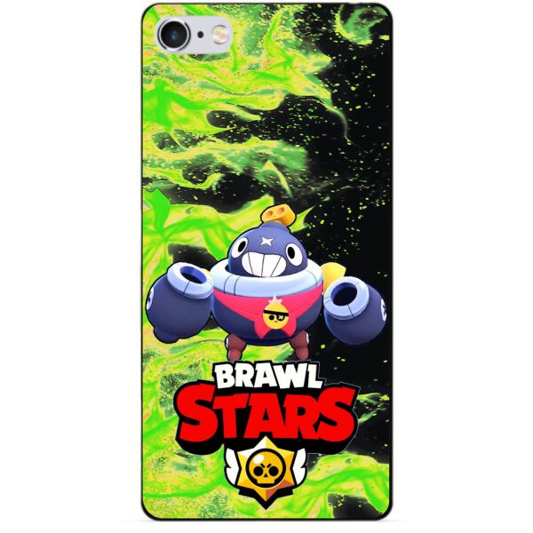 

Силиконовый бампер чехол Candy для Iphone 6 с Героем Brawl Stars Тик