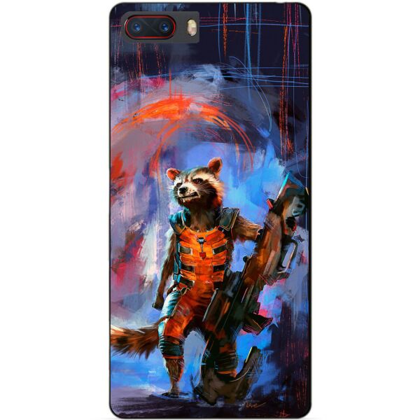 

Чехол силиконовый Candy для ZTE Nubia M2 с рисунком Реактивный Енот
