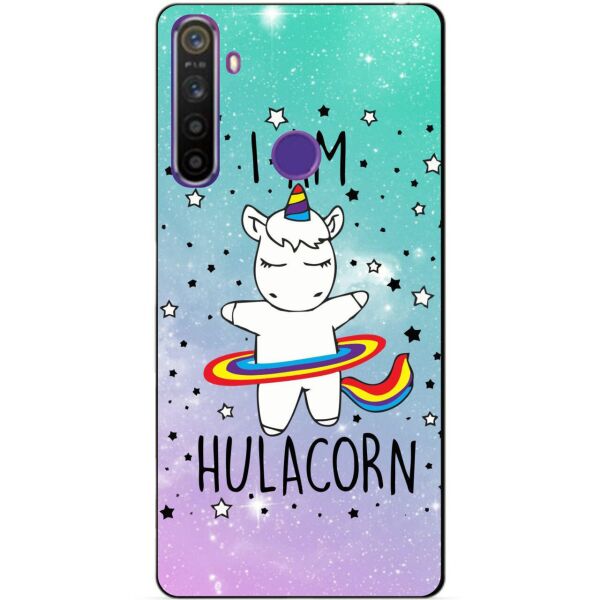 

Силиконовый чехол бампер Candy для Realme 5 с рисунком Единорог