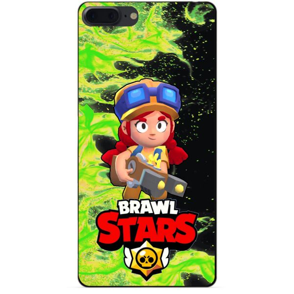 

Силиконовый бампер чехол Candy для Iphone 7 Plus с Героем Brawl Stars Джесси
