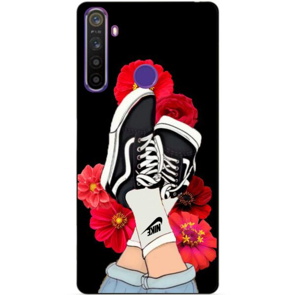 

Силиконовый чехол бампер Candy для Realme 5 с рисунком Кеды