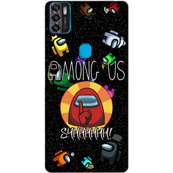 

Силиконовый бампер чехол Candy для ZTE Blade A7s с рисунком Among Us