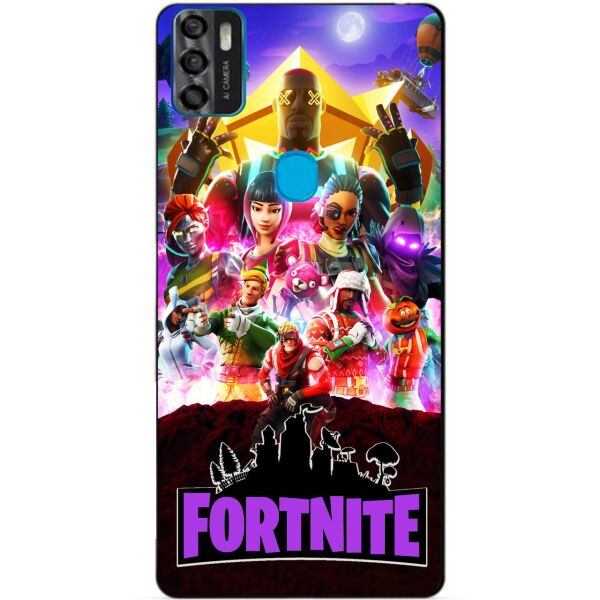 

Силиконовый бампер чехол Candy для ZTE Blade A7s с рисунком Fortnite