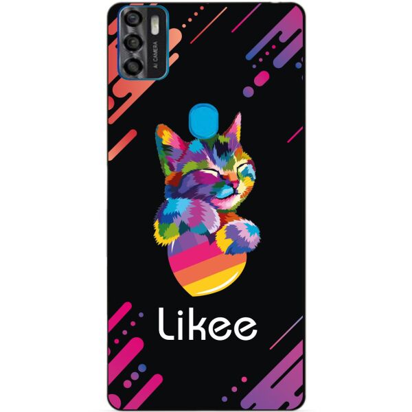 

Силиконовый бампер чехол Candy для ZTE Blade A7s с рисунком Likee