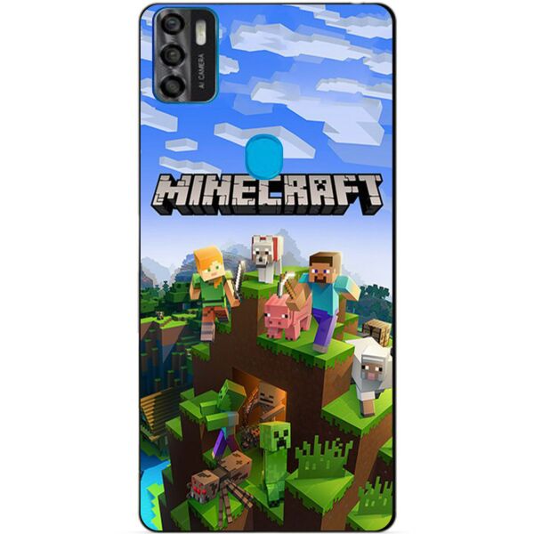

Силиконовый бампер чехол Candy для ZTE Blade A7s с рисунком Minecraft