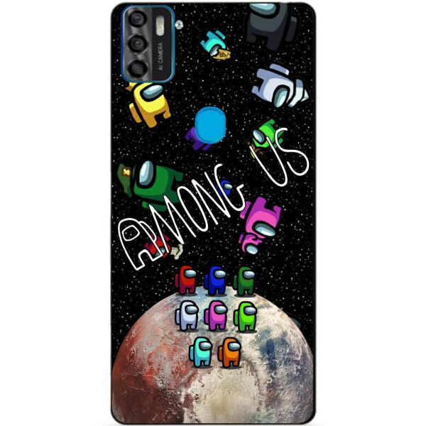 

Силиконовый бампер чехол Candy для ZTE Blade A7s с рисунком Амонг Ас