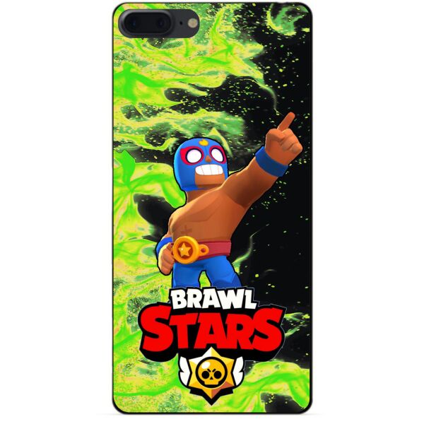 

Силиконовый бампер чехол Candy для Iphone 7 Plus с Героем Brawl Stars Эль Примо