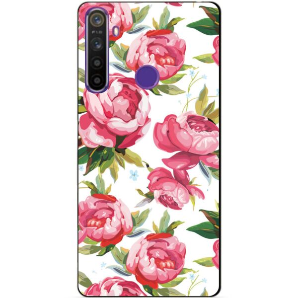 

Силиконовый чехол бампер Candy для Realme 5 с рисунком Пионы