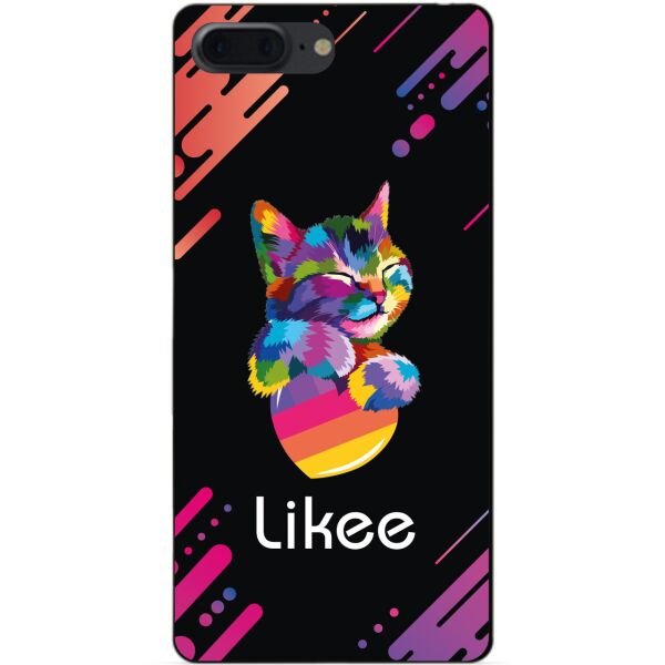 

Силиконовый бампер чехол Candy для Iphone 7 Plus с рисунком Likee