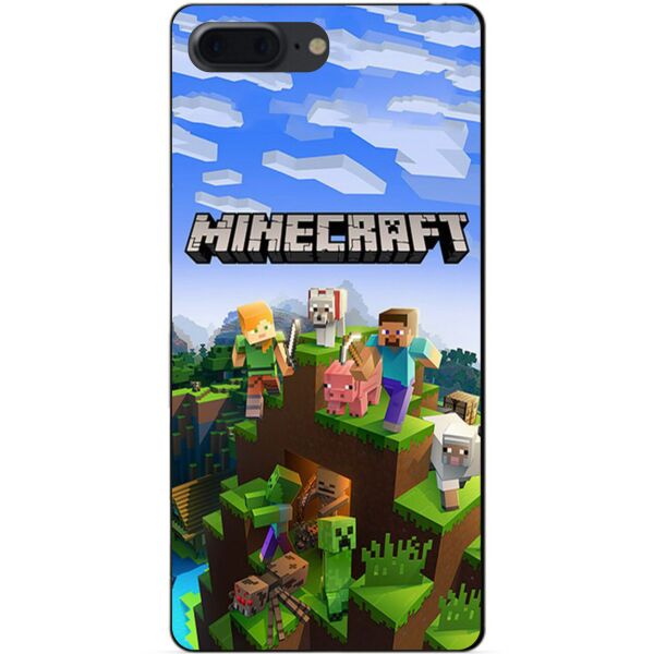 

Силиконовый бампер чехол Candy для Iphone 7 Plus с рисунком Minecraft