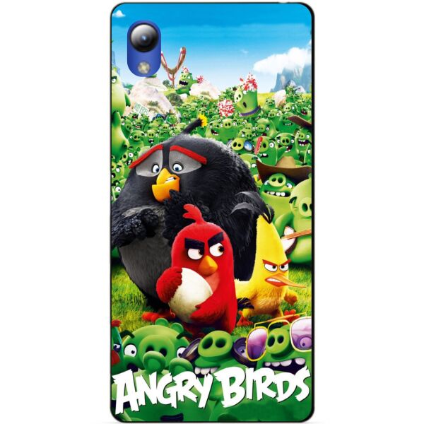 

Силиконовый бампер чехол Candy для ZTE Blade L8 с рисунком Angry Birds свиньи