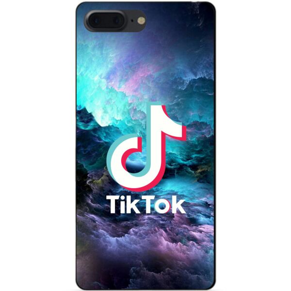 

Силиконовый бампер чехол Candy для Iphone 7 Plus с рисунком Tik Tok