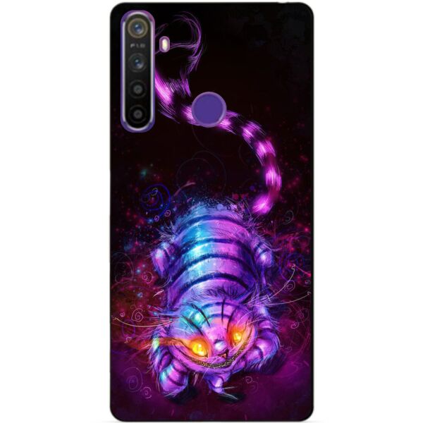 

Силиконовый чехол бампер Candy для Realme 5 с рисунком Чеширский кот