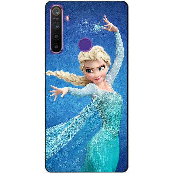 

Силиконовый чехол бампер Candy для Realme 5 с рисунком Эльза