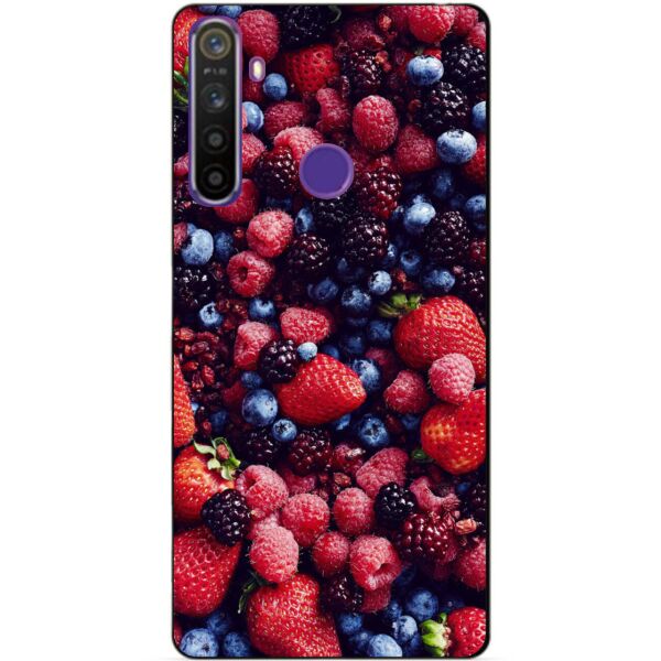 

Силиконовый чехол бампер Candy для Realme 5 с рисунком Ягоды