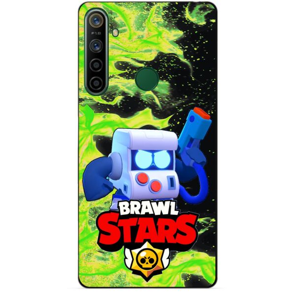 

Силиконовый чехол бампер Candy для Realme 5i с Героем Brawl Stars 8-Бит