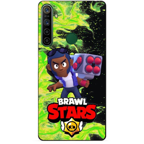 

Силиконовый чехол бампер Candy для Realme 5i с Героем Brawl Stars Брок