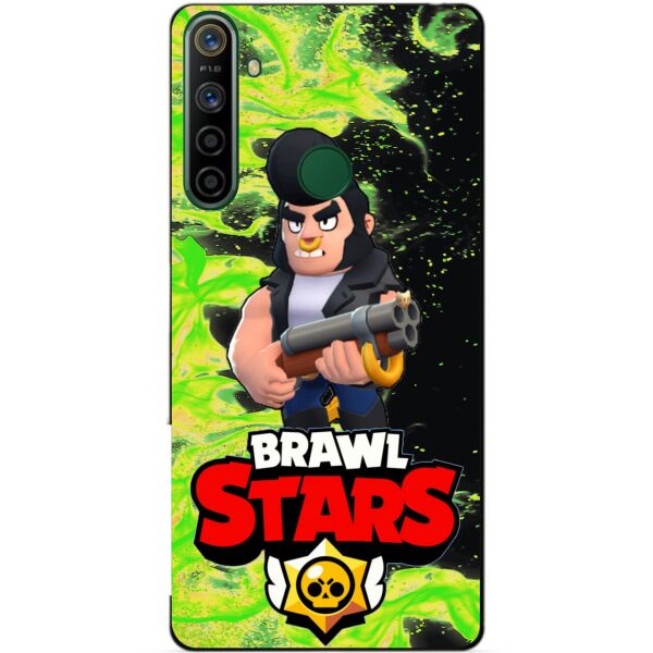

Силиконовый чехол бампер Candy для Realme 5i с Героем Brawl Stars Булл