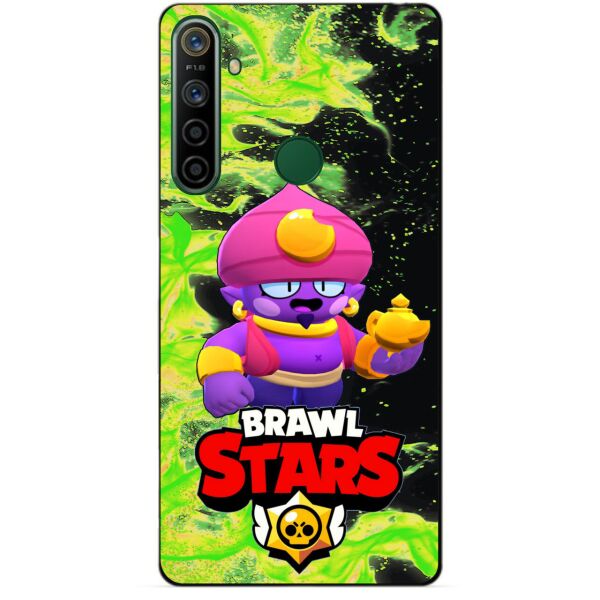 

Силиконовый чехол бампер Candy для Realme 5i с Героем Brawl Stars Джин